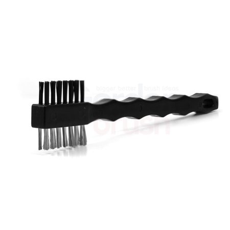 GORDON BRUSH 3x7 Row 0.006" SS 0.018" Nylon Bristle Double-Headed Brush 321SSNG-12